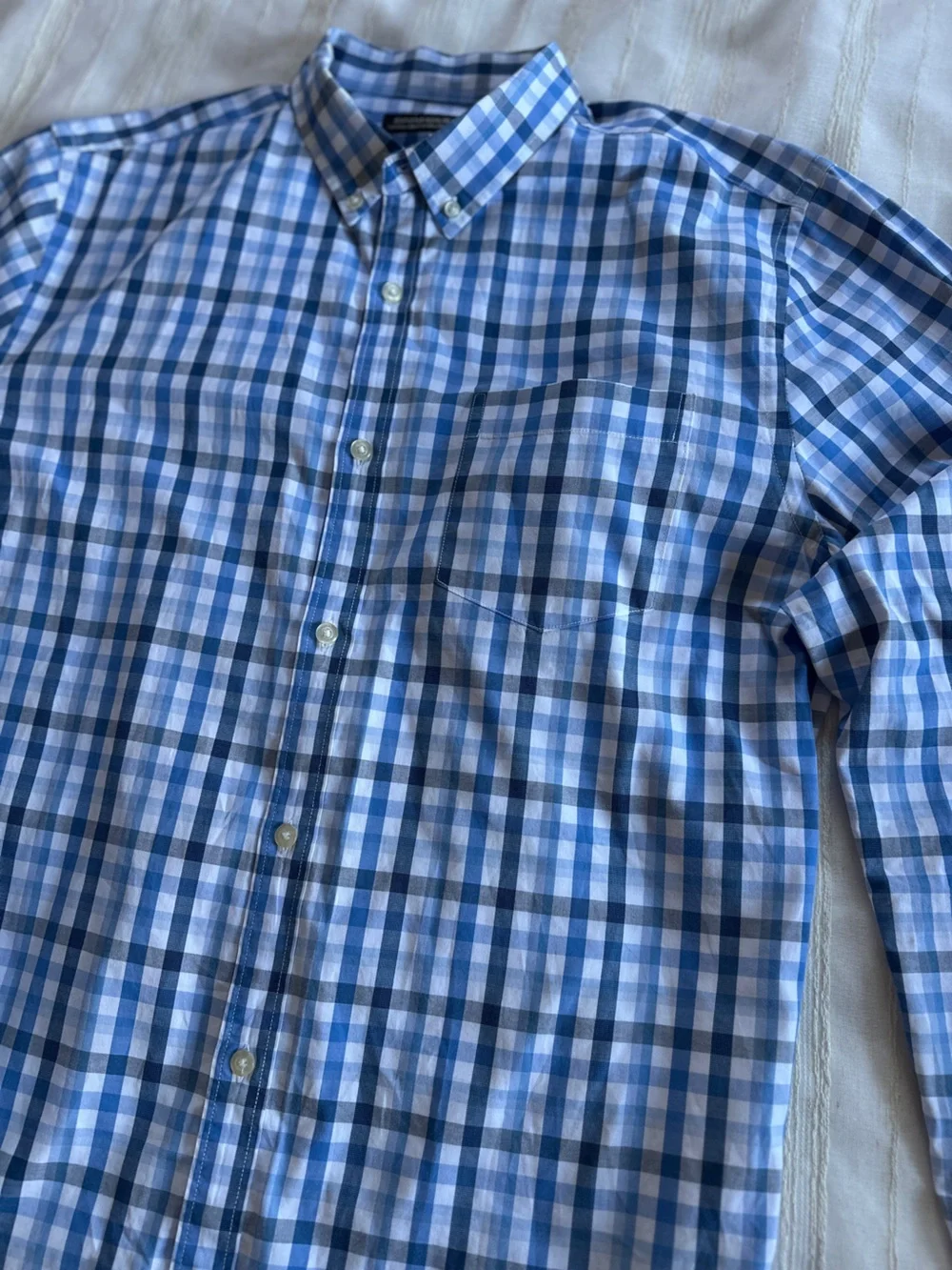 BANANA REPUBLIC Cotton Stretch Oxford Shirt | Grant Fit - Large Tall